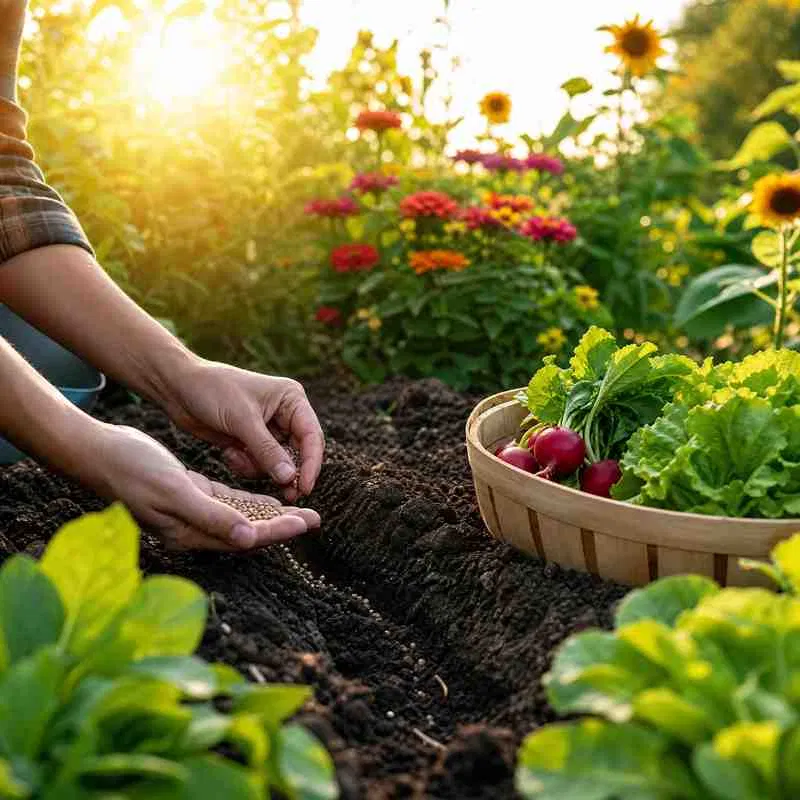 August säen pflanzen, Gemüse im August, Blumen für den Herbst, Wintergemüse anbauen, Gartenarbeit Spätsommer, Alltagszauberwelt, bienenfreundliche Pflanzen, Herbsternte, Blumenzwiebeln August