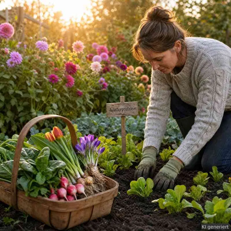 September säen, Gemüse im September pflanzen, Blumenzwiebeln setzen, Wintersalate anbauen, Winterknoblauch pflanzen, Gartenarbeit September, Alltagszauberwelt